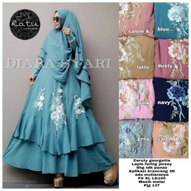Gamis Diara Syari by Ratu