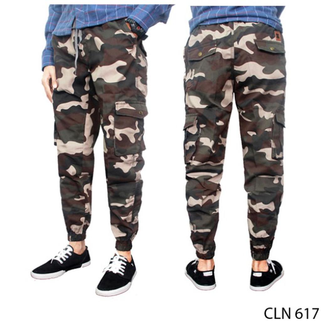 Jogger Pants Pria Loreng - CLN 617