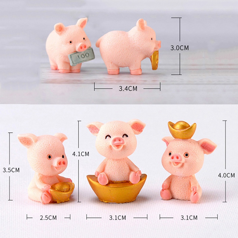 &lt; E2id &amp; &gt; Miniatur Babi Fortune Untuk Dekorasi Rumah Boneka
