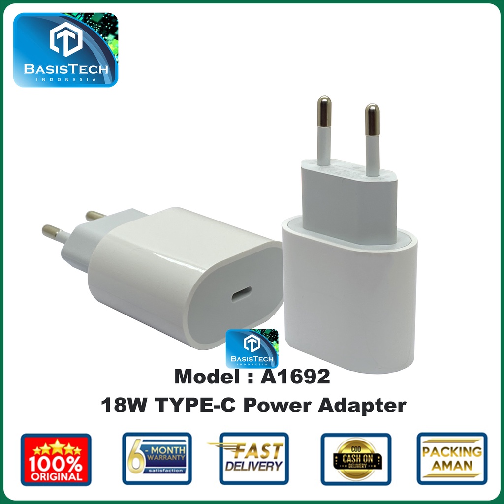 ADAPTER KEPALA CHARGER IP11 11 PROMAX TYPE C A1692 18WATT POWER ADAPTER