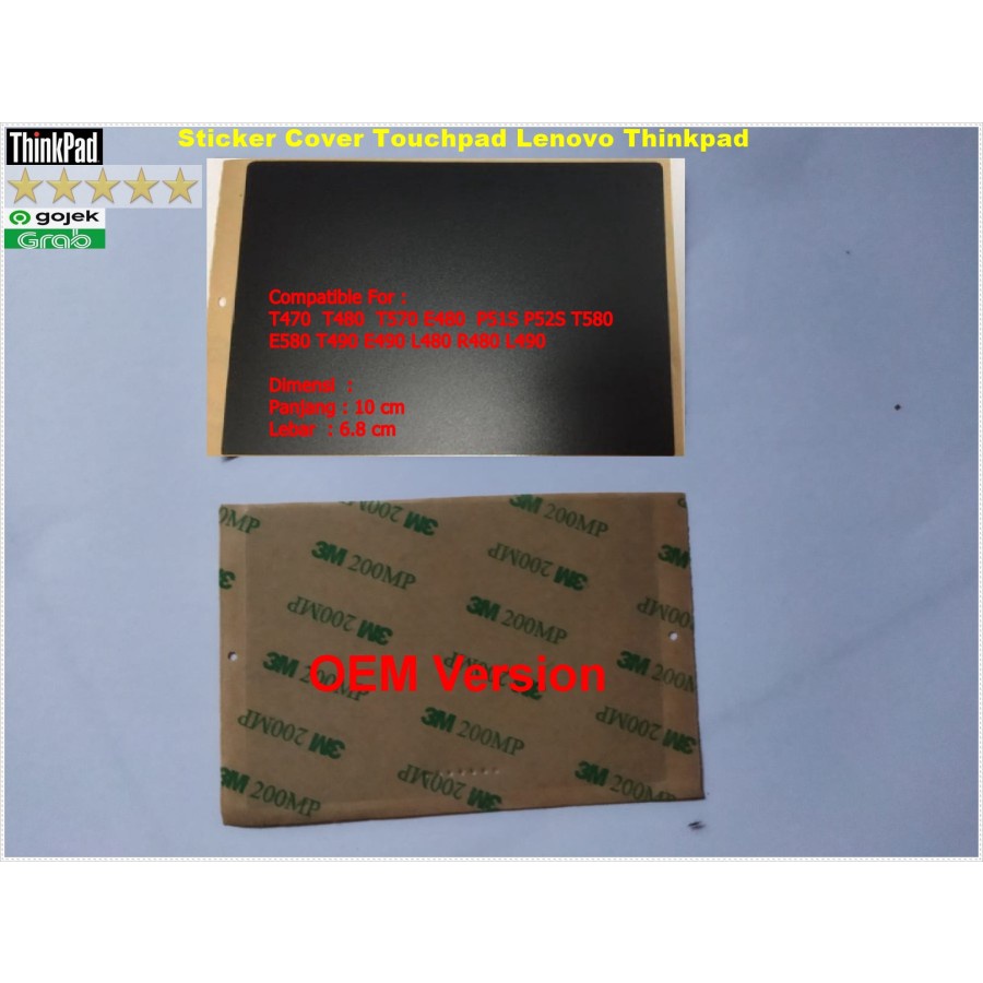 Sticker film cover Touchpad Laptop Lenovo Thinkpad series