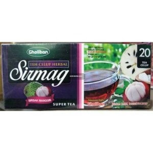 

Gholiban Teh Herbal Celup Sirmag - Daun Sirsak & Kulit Manggis 20 sachet