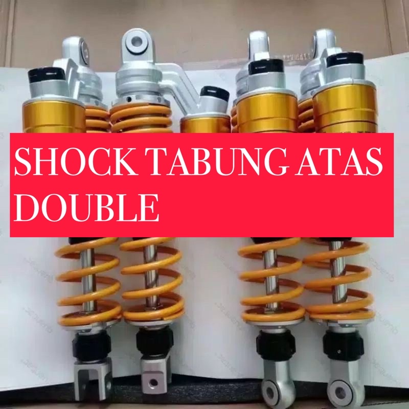 SHOCKBREAKER TABUNG KTC EXTREM  ATAS BELAKANG 280/320/340 JUPITER.VEGA ZR.FIZR rx king-Yellow