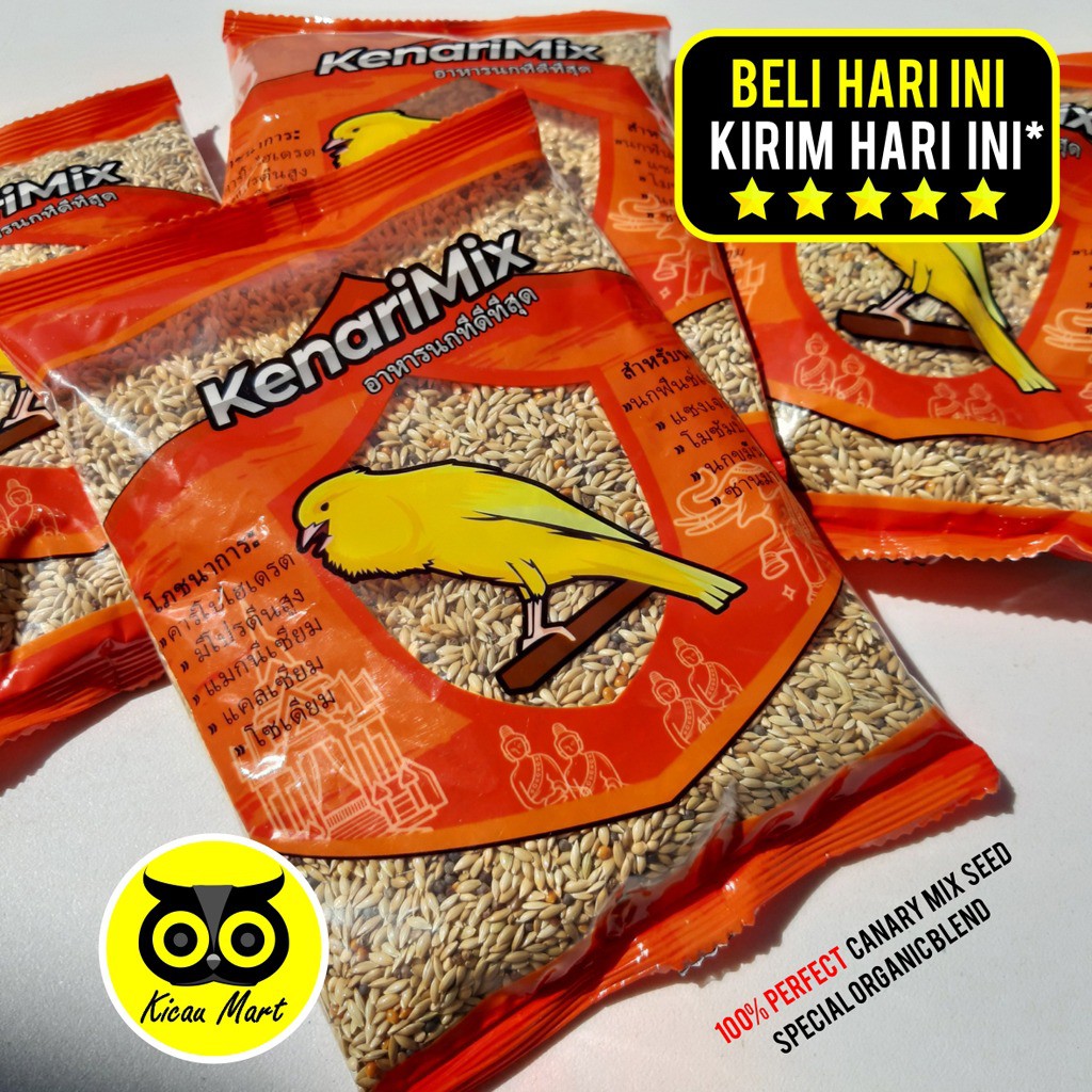 KENARI MIX PAKAN BURUNG CANARY PARKIT FALK FINCH VITAMIX KENARI THAILAND CANARY SEED SEMPATI PVTCCPH