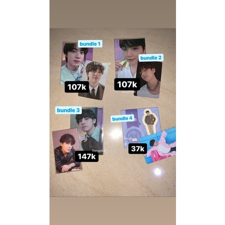Photocard PC Taehyung V Jin Suga Yoongi J-hope Sowoozo Festa Tear O