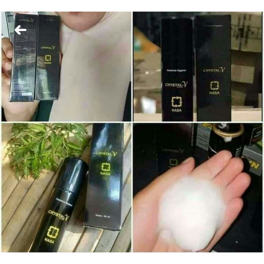 Crystal V Spray Feminine Hygiene Asli NASA - Mengatasi Masalah Kewanitaan Serta Merawat Kebersihan Original
