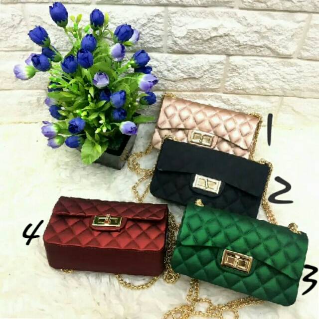 Tas chanel bublle jelly matte mini