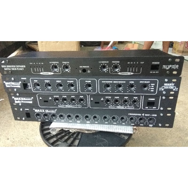 Box Audio Prosesor BBE Parametrix Crossover 4 way + sub