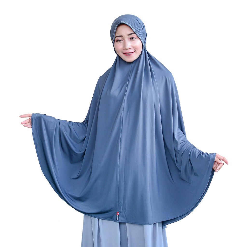 Jilbab Syari Jumbo Nafisa Chevila - Hijab Jumbo Pet Antem Syari Khimar Premium