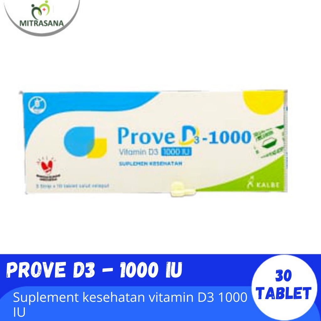 Vitamin D Prove D3 1000 Iu 30 Tab Shopee Indonesia