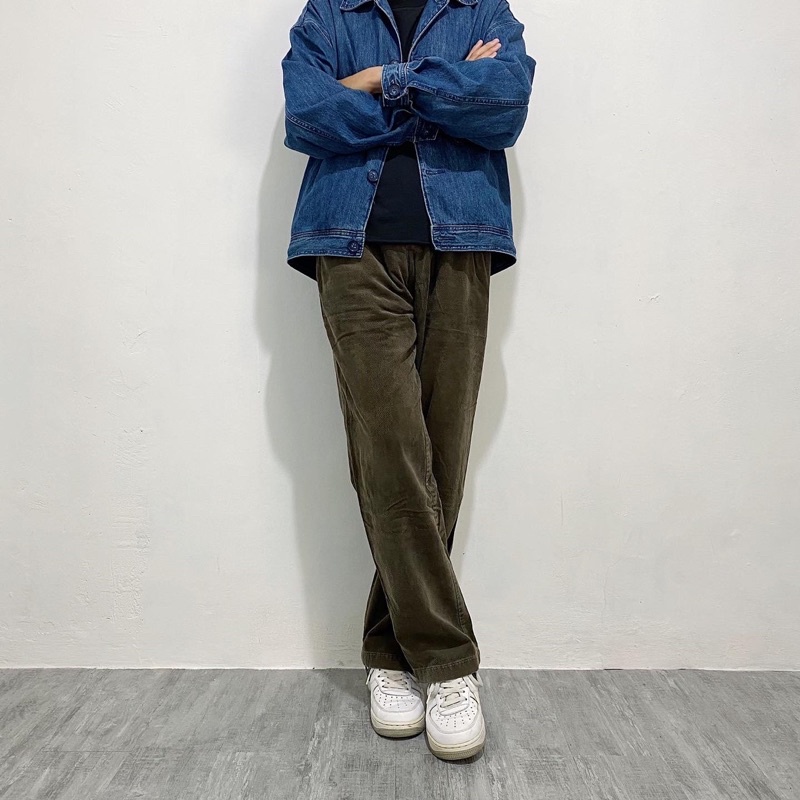 Olzen Corduroy Pants Olive Brown