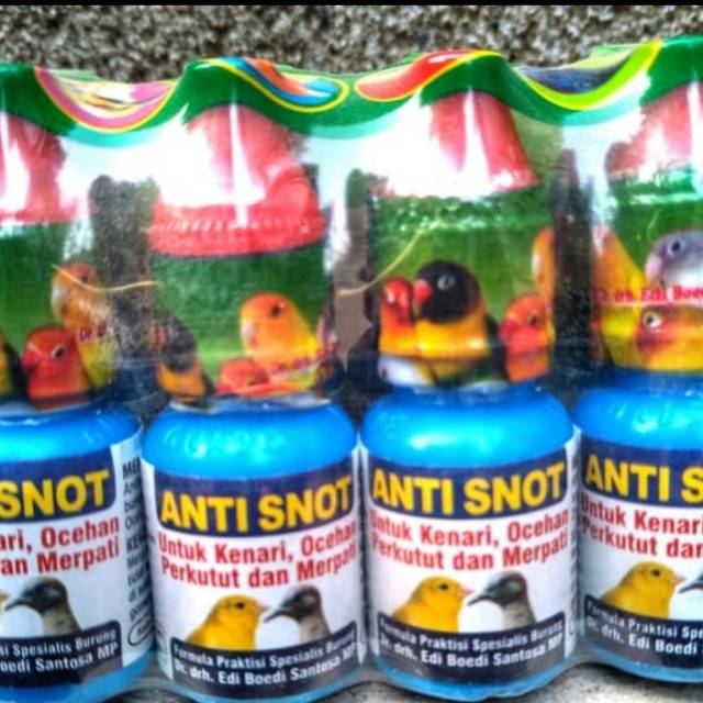 anti snot dr edy dokter obat burung murai perkutut kenari lovebird antisnot by dr edi