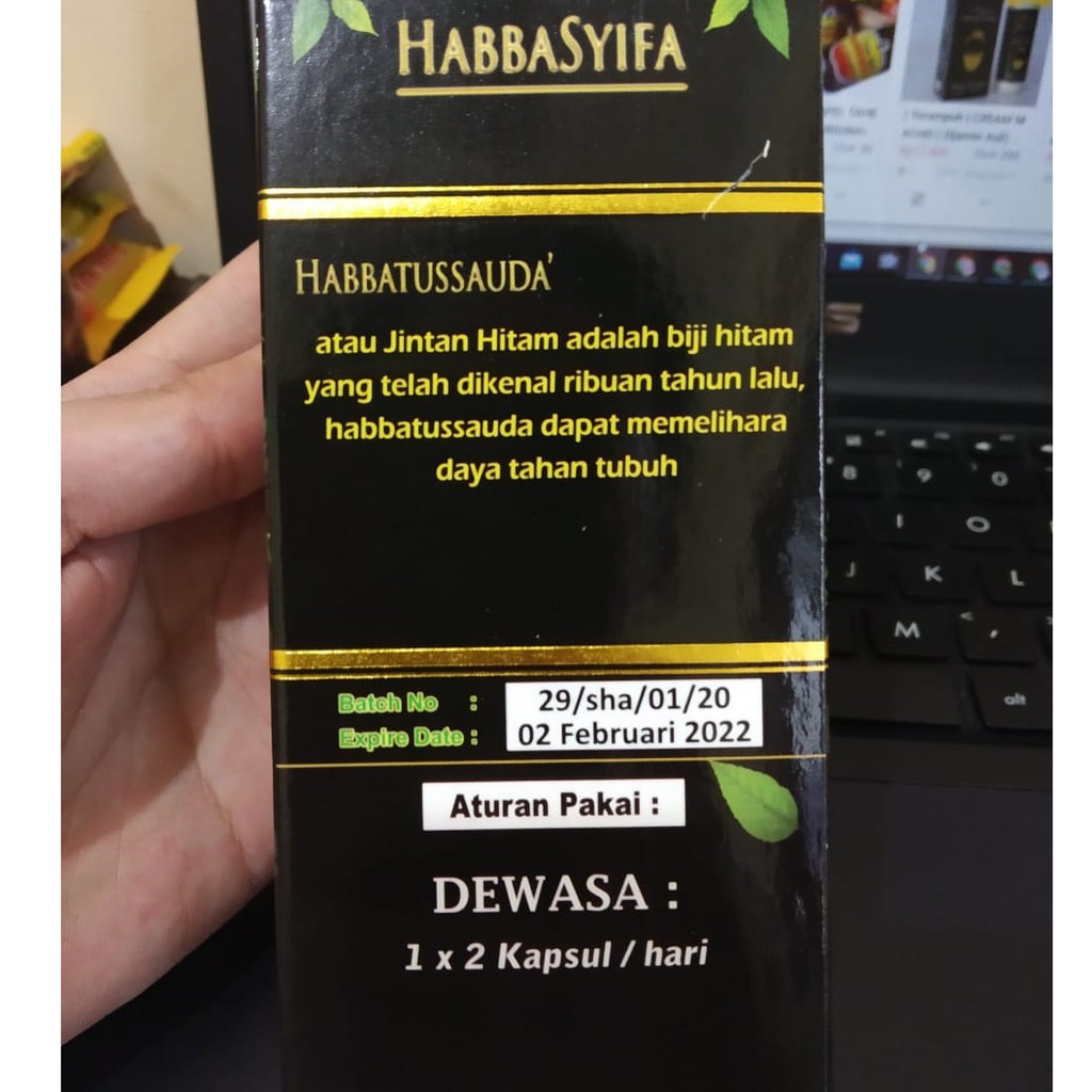 HABBATUSSAUDA / KAPSUL MINYAK HABBATUSSAUDA / HABBATUSSAUDA HABBASYIFA ISI 90 KAPSUL