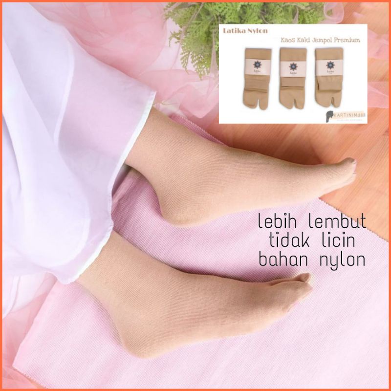 LATIKA KAOS KAKI NYLON POLOS /LEBIH TEBAL / PREMIUM / MURAH/ NYAMAN / JEMPOL