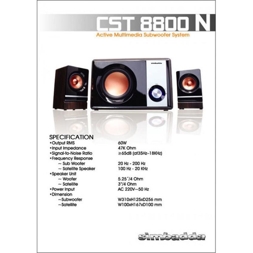 Speaker SIMBADDA CST 8800 N - Speaker 