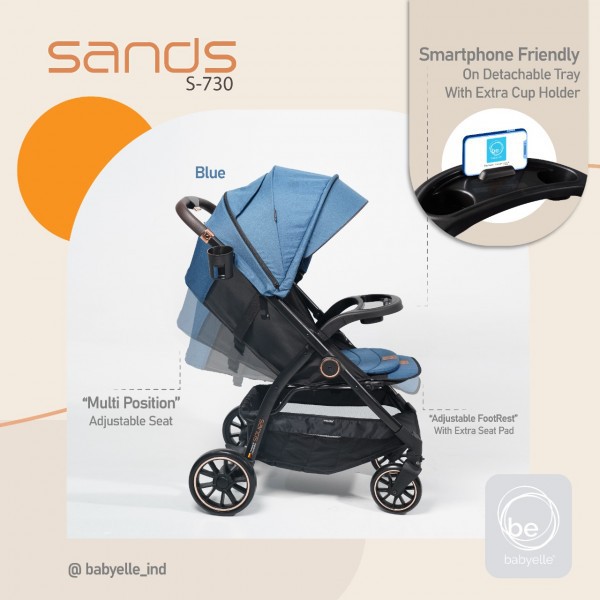 Babyelle SANDS S730 stroller smartphone holder kereta bayi lipat satu tangan baby elle sand s 730