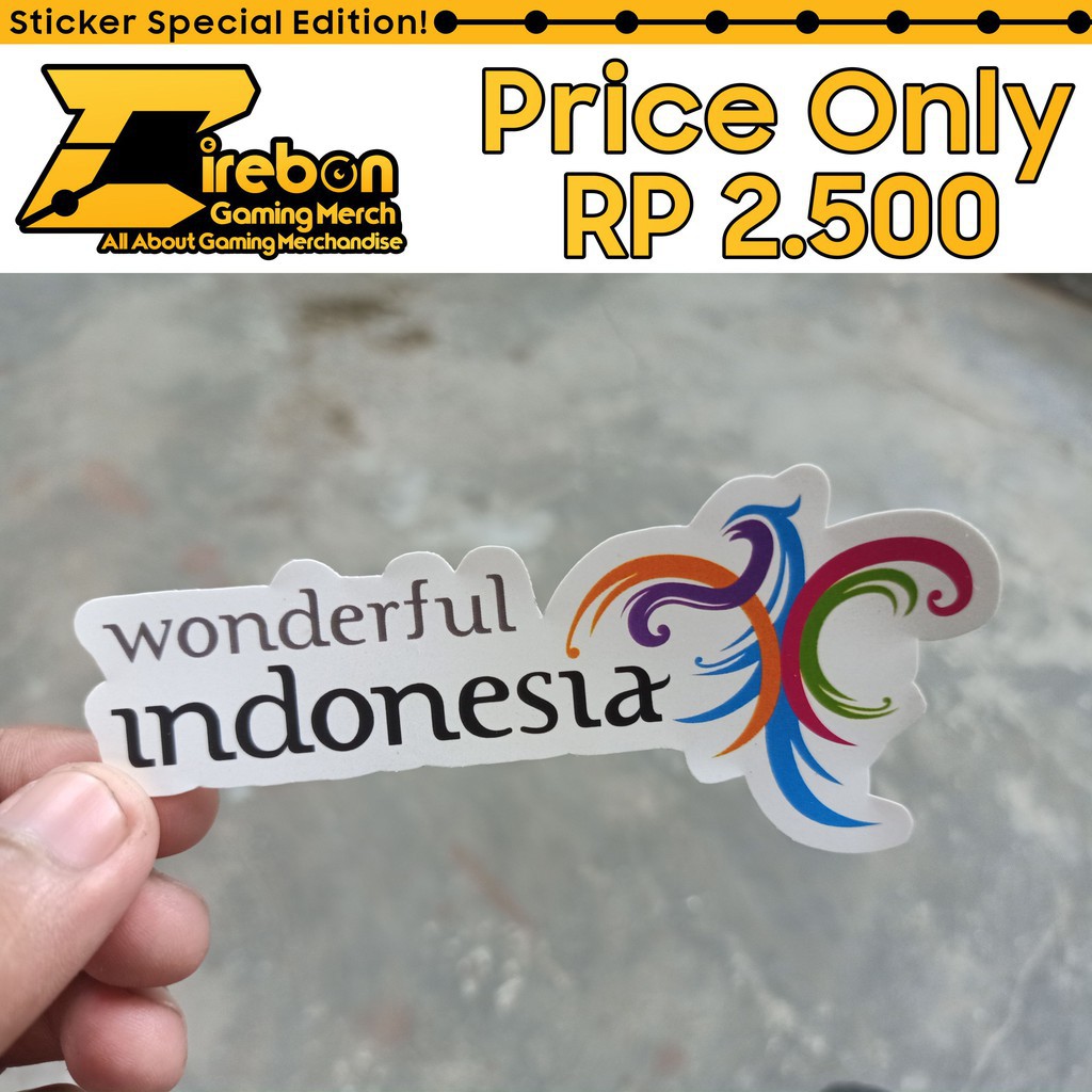 

(PROMO) Sticker Stiker Wonderful Indonesia -Hyna Sticker