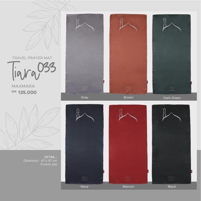 Sajadah Lipat Travel Tatuis Tiara 033 Abu Cokelat Hijau Navy Hitam Ori