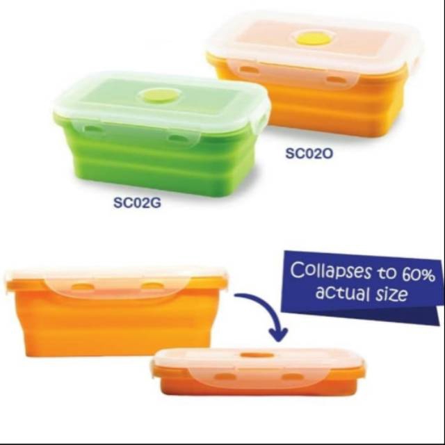 Babysafe Silicone Container Orange 540 ML SC02O