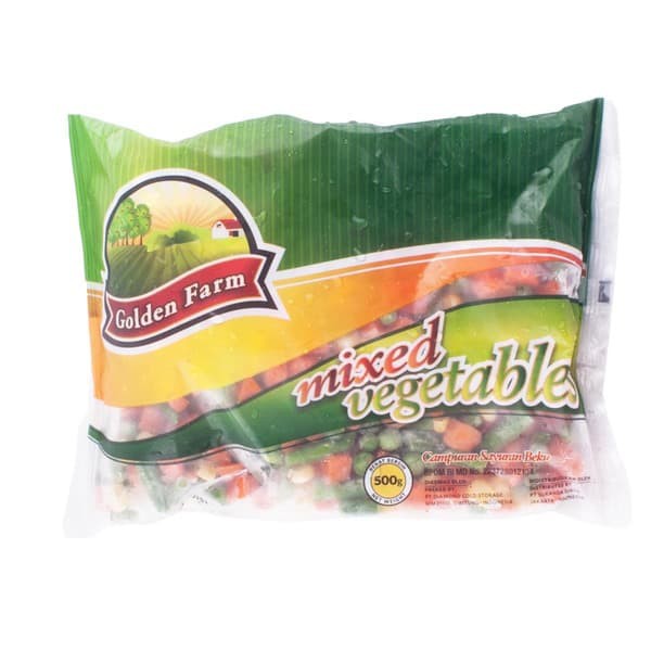 

Golden Farm Campuran Sayuran Beku 500gr/pack