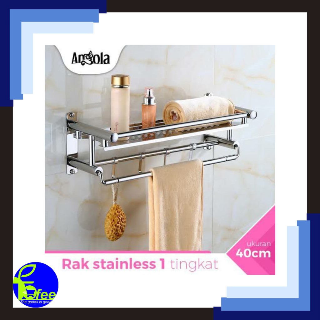 [IMPORT] -  PXTON Rak Dinding Kamar Mandi Rak Toilet Rak Gantung Stainless Rak Handuk Sabun Serbagun