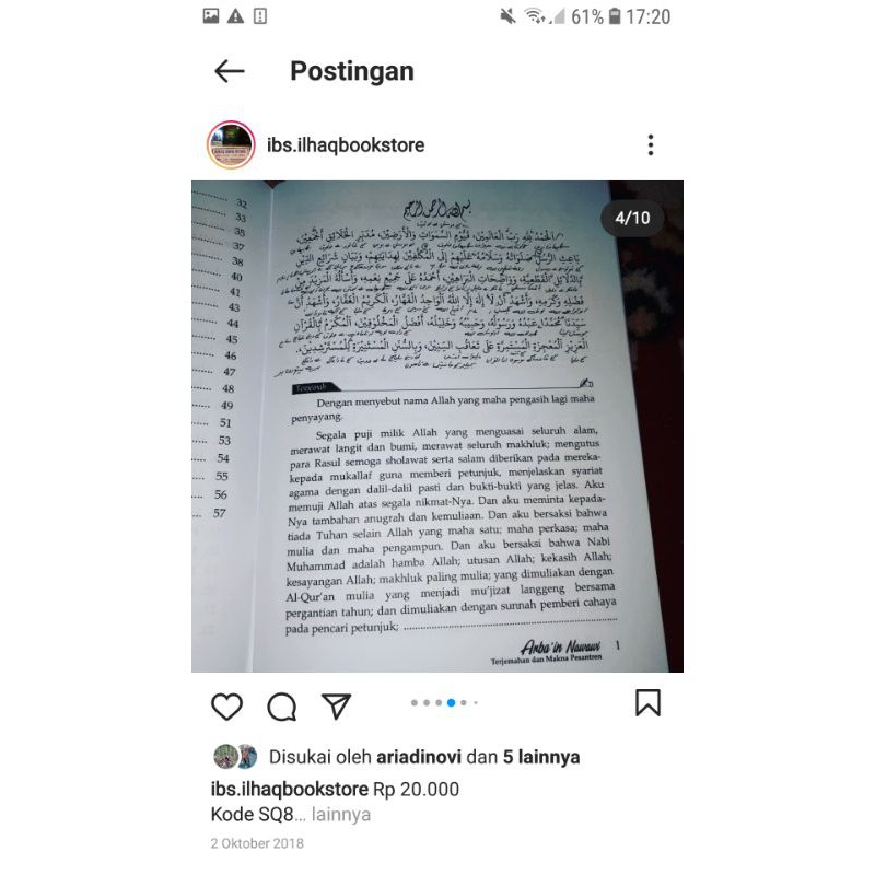 Terjemah arbain nawawi lengkap makna pesantren