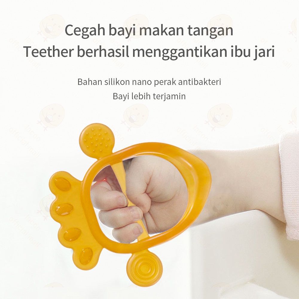 Mainan teether bayi bentuk gelang Gigitan bayi  bahan silikon BPA free