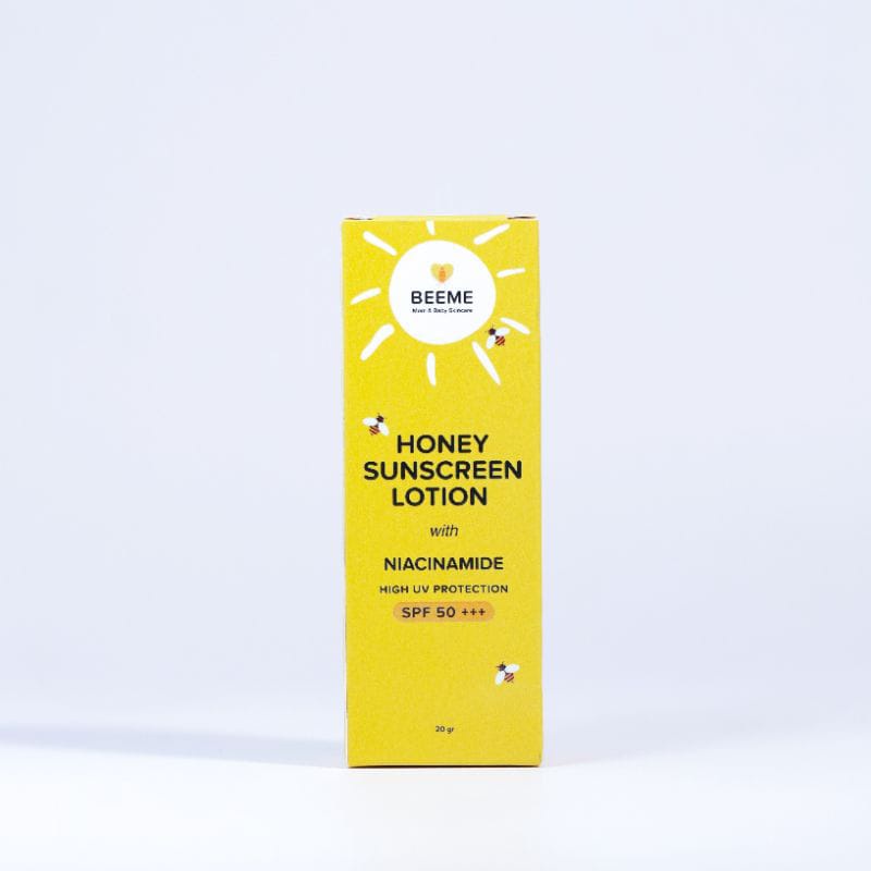 BEEME Sunscreen Lotion Niacinamide SPF 50+++ untuk Mom &amp; Baby BPOM &amp; HALAL MUI 20 gram