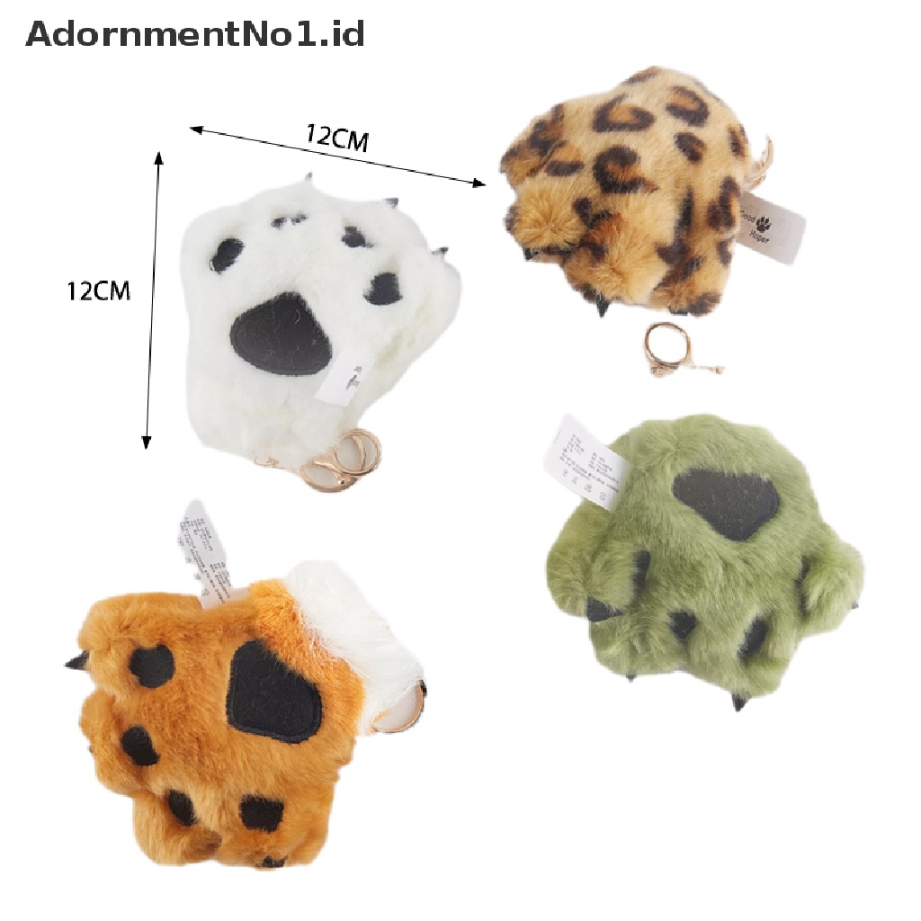 (AdornmentNo1) Gantungan Kunci Bentuk Boneka Macan / Leopard Bahan Plush