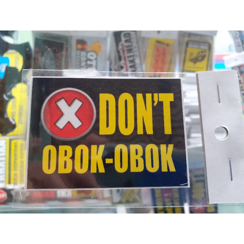 

Stiker don't obok obok,Sticker iwak galak stiker iwak galak sticker aquarium stiker aquarium sticker predator stiker predator