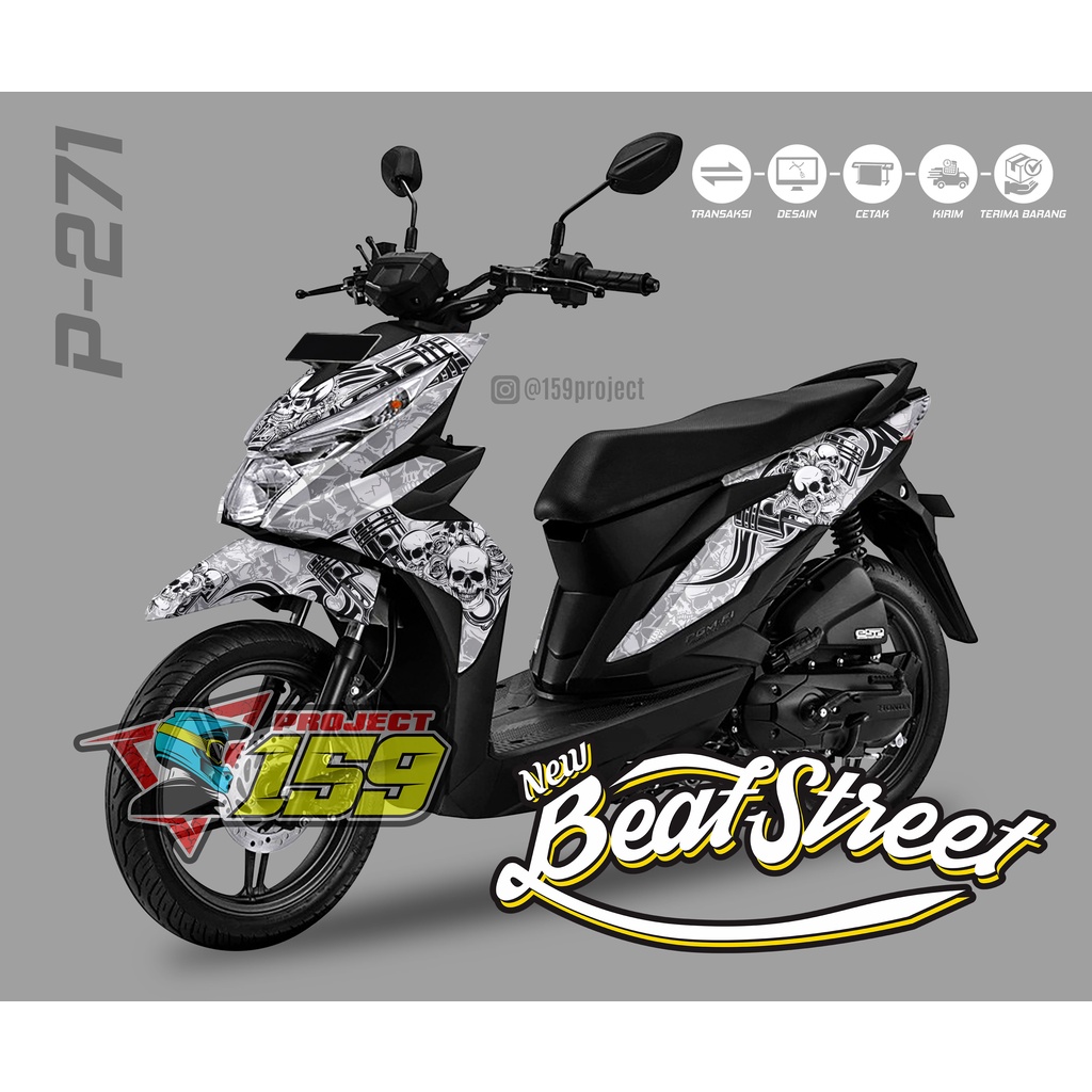 Stiker Motor Beat Street 2017 - P-271 Tribal Livery