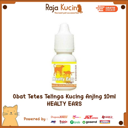 Obat tetes telinga kucing anjing Healty Ears 10ml  untuk Gatal bernanah infeksi