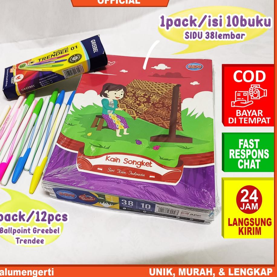 

Terlaku,,!!IDOLMART Buku Tulis SIDU isi 38 Lembar - 10 Buku