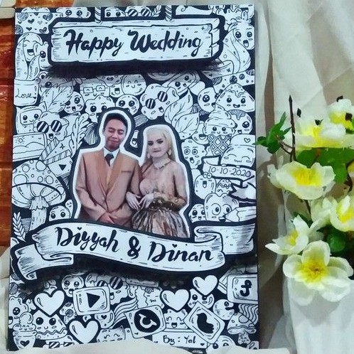 Doodle art kado unik