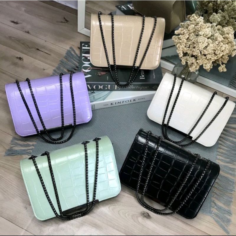 TAS SELEMPANG CROCO NAGITA BEHEL/TAS SELEMPANG WANITA PREMIUM