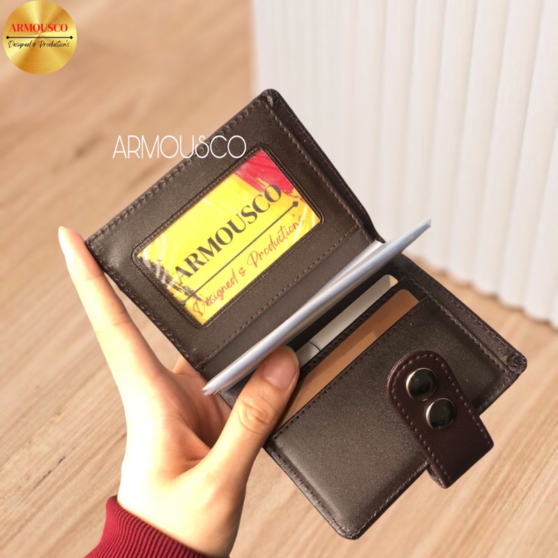 DOMPET KARTU CARD HOLDER KANCING MURAH MERIAH UNTUK PRIA DAN WANITA