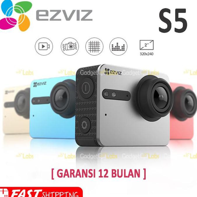 EZVIZ S5 Sport Action Camera Ultra HD 4K Built-In LCD Touch Screen - Biru