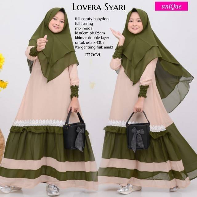 Gamis syari lovera kids anggita rindy alysa alisya kifara nahla anum humaira sherly amora tashkent