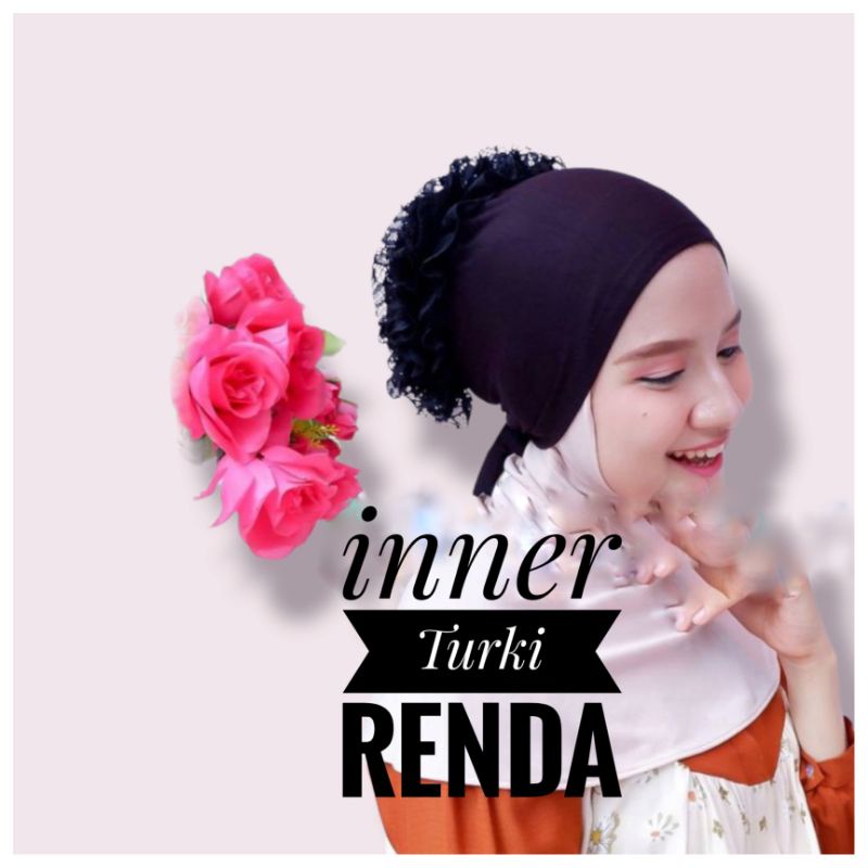 inner Turki renda Cepol scrunchie arikahijab mojokerto malang nganjuk Surabaya