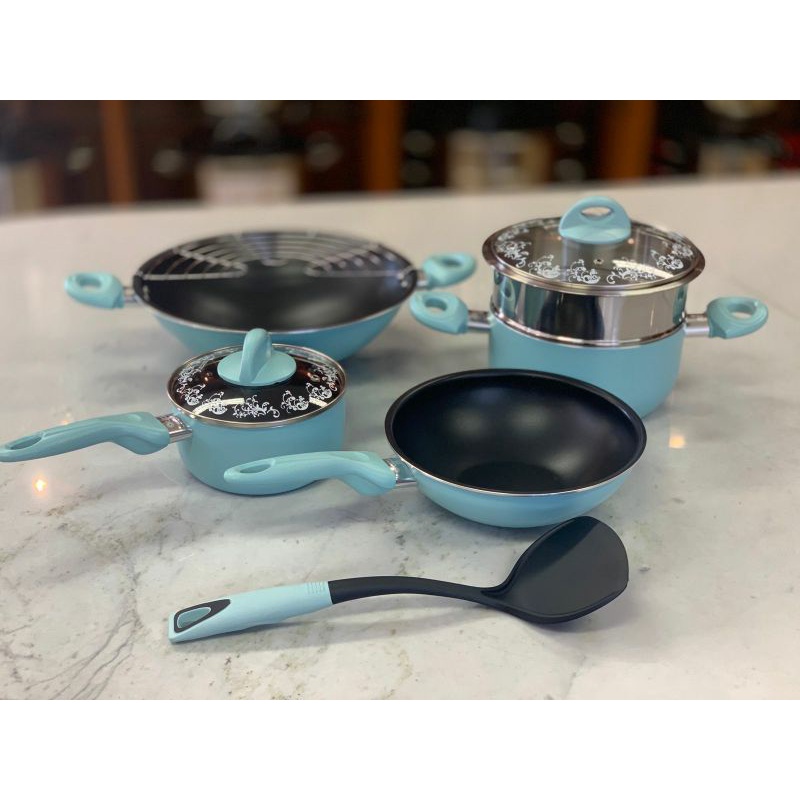 Supra panci set 9pc cookware renatta