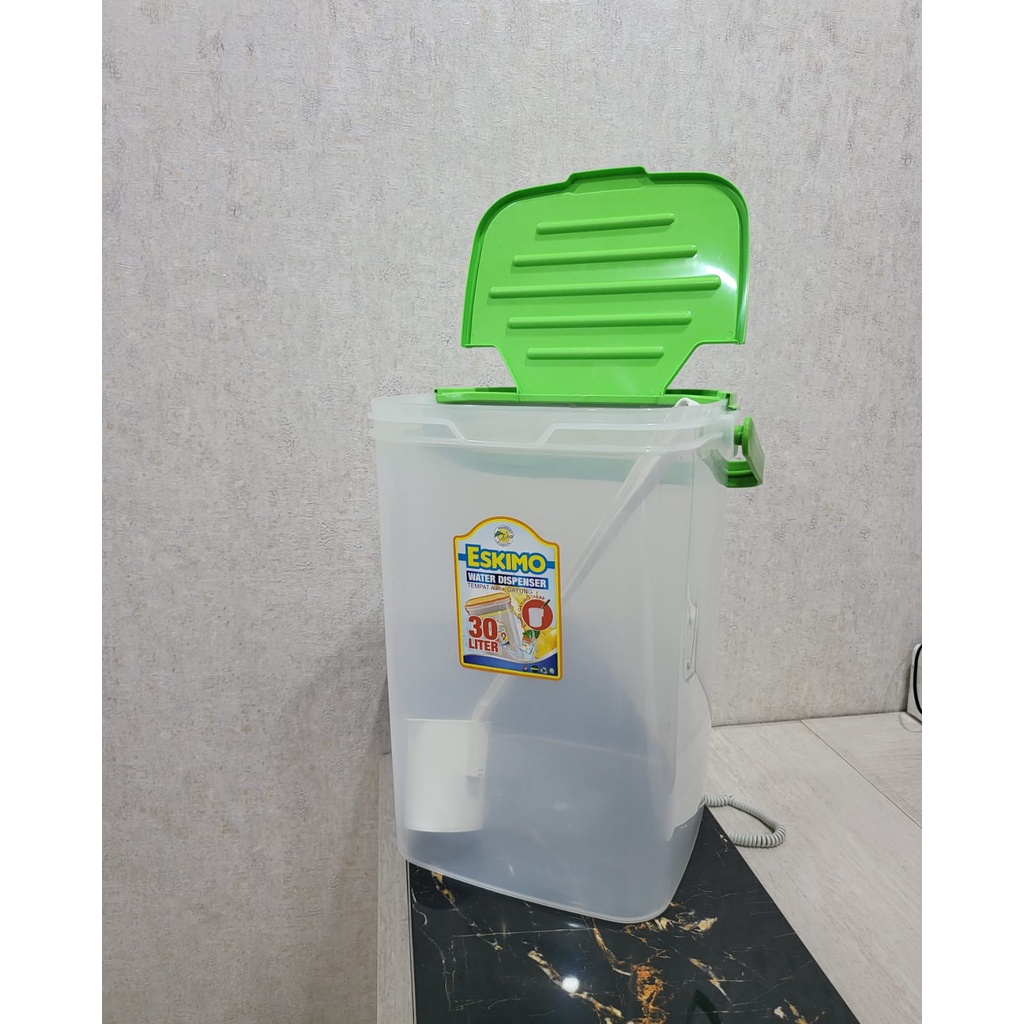 Dispenser 30 Liter Galon Air Kecil Ketel Minuman Dingin Water Dispenser Keran Dispenser Bucket Juice 30L Water Tank Portable Tabitha Eskimo galon takjil buka puasa galon es buah