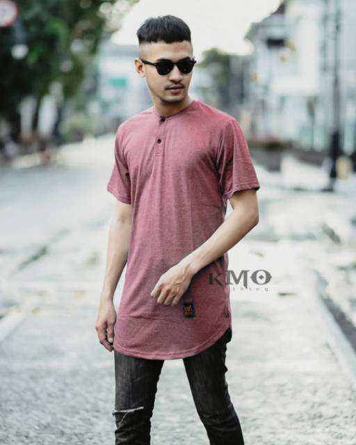 KMO Kaos Kurta Pakistan Pria Muslim Lengan Pendek