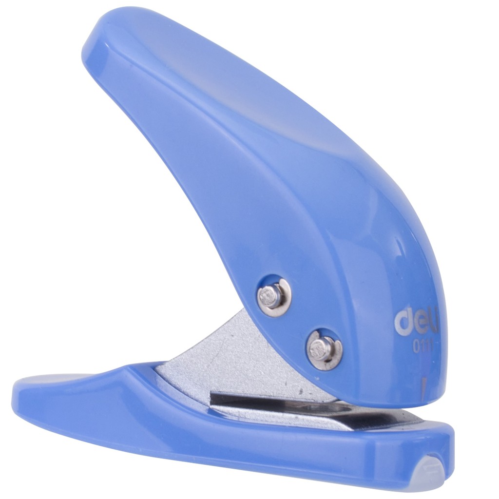 HAPPY TIME DELI PEMBOLONG KERTAS 1 LUBANG KAPASITAS 10 SHEETS BAHAN METAL TEBAL PERLENGKAPAN ALAT TULIS KANTOR SEKOLAH KULIAH E0111