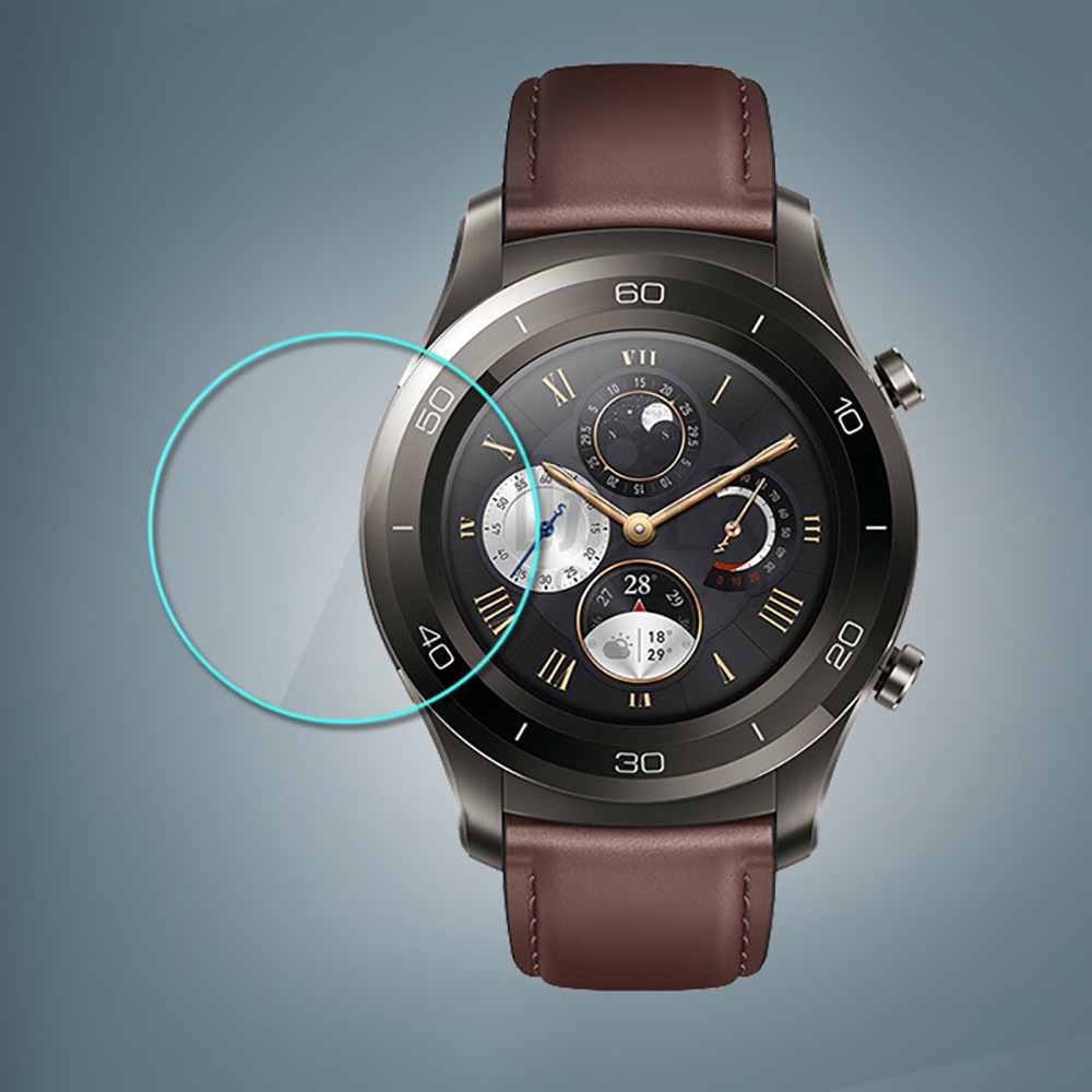 Tempered Glass Pelindung Layar Smartwatch Universal Diameter 23mm - 45mm Untuk Samsung Huawei Garmin Lg Moto Xiaomi