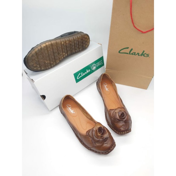 SEPATU CLARKS RG6887 ROSE / SEPATU KULIT / SEPATU KANTOR WANITA