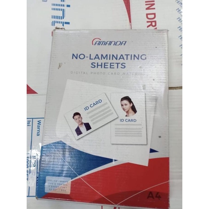 

KERTAS PVC BAHAN ID CARD INSTANT A4 50 LEMBAR XBV5615EA