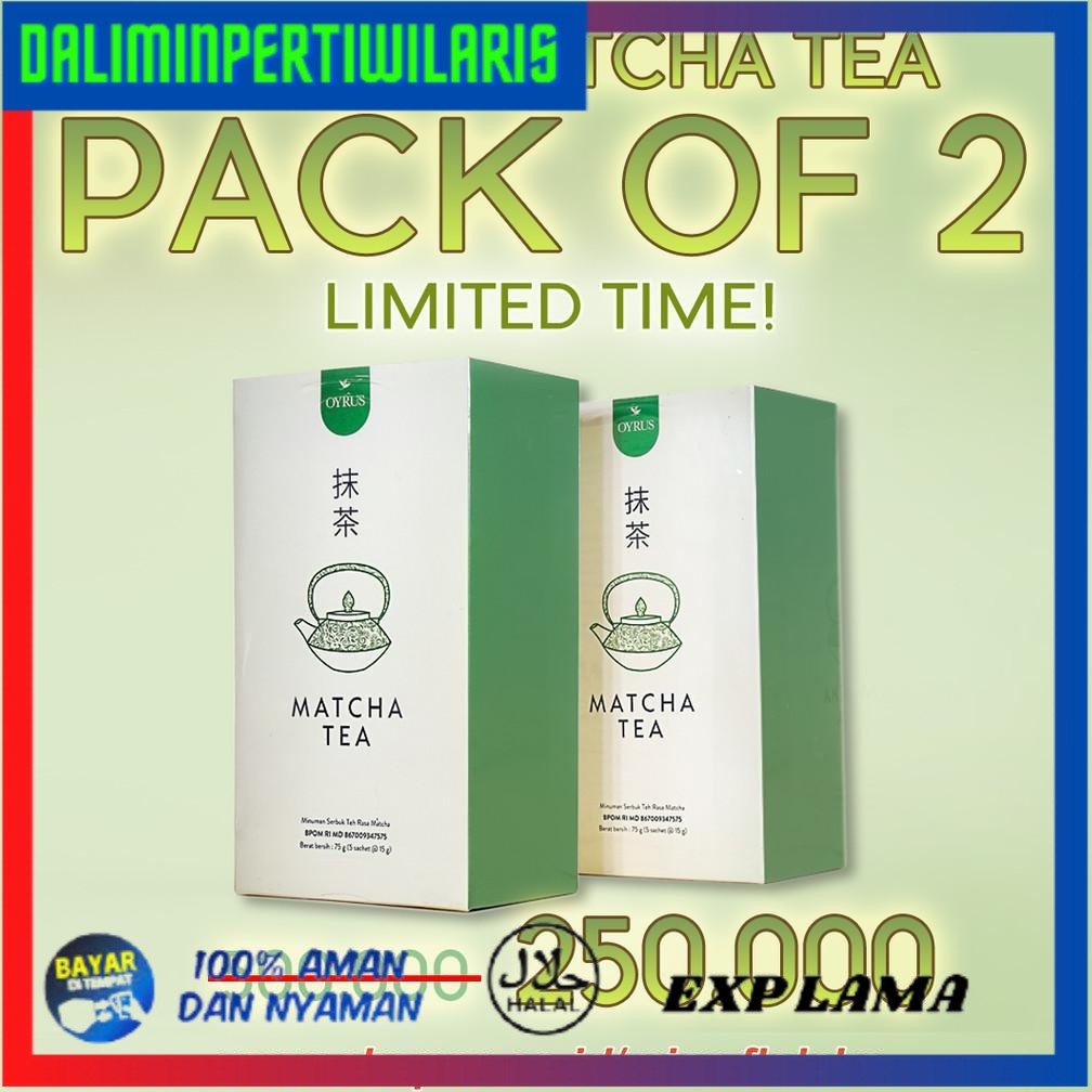 

( BISA COD ) Matcha Tea PROMO paket 2 box Harga 1 box - 250.000 GRATIS ONGKIR [Kode 1|Kode 2|Kode