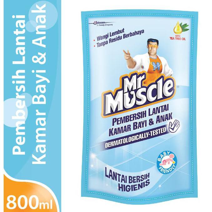 KARBOL PEMBERSIH LANTAI KAMAR BAYI ANAK MR MUSCLE ANTI KUMAN BAKTERI BABY FRIENDLY