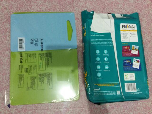 Brgtunga Talenan Sayur Buah Daging, Alat Masak Dapur. Isi 2 Pcs, Hijau Dan Biru