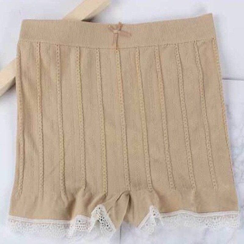 Short Pants Wanita Motif Garis Warna Polos Celana Dalam BoyShort Fashion Wanita Waist Seamles CD33